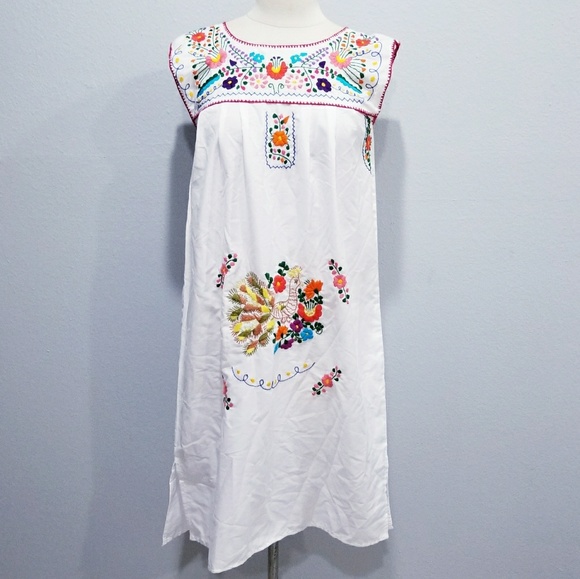 Vintage Dresses & Skirts - Vintage 80's retro hippie boho summer dress Mexi